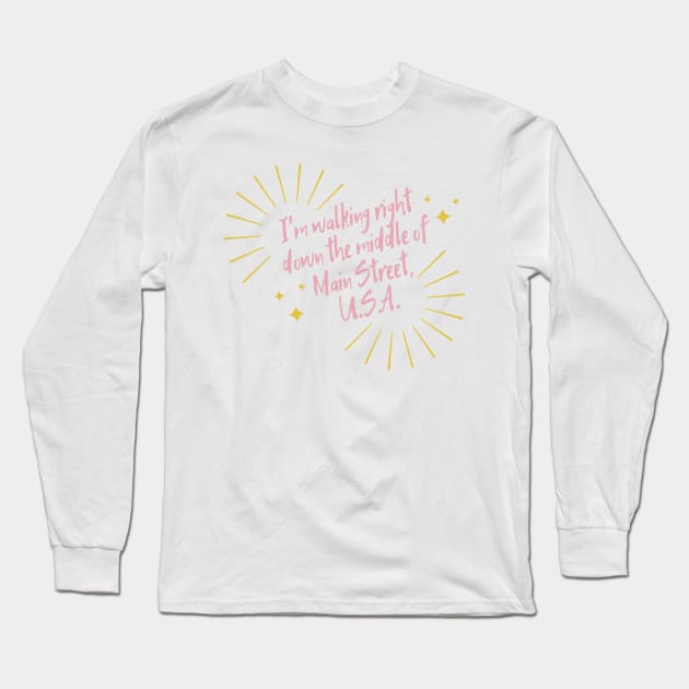 Main Street USA Long Sleeve T-Shirt by magicalshirtdesigns